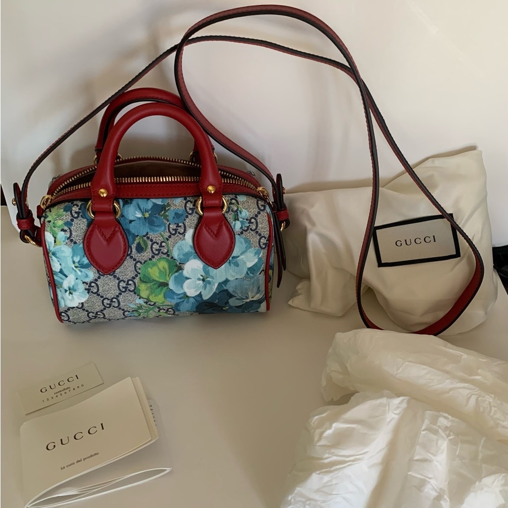 Gucci blooms mini Boston handbag